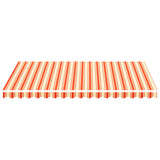 Tissu de remplacement de Vidaxl pour Luifel 3,5x2,5 m jaune et orange