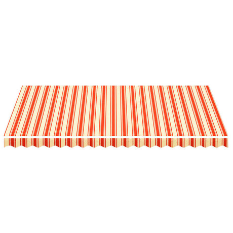 Tissu de remplacement de Vidaxl pour Luifel 4,5x3 m jaune et orange