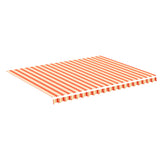 Tissu de remplacement de Vidaxl pour Luifel 4,5x3,5 m jaune et orange