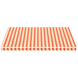 Tissu de remplacement de Vidaxl pour Luifel 4,5x3,5 m jaune et orange