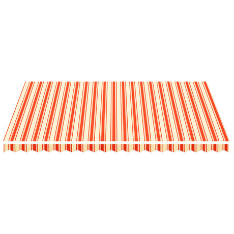 Tissu de remplacement de Vidaxl pour Luifel 4,5x3,5 m jaune et orange