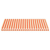 Tissu de remplacement de Vidaxl pour Luifel 6x3 m jaune et orange