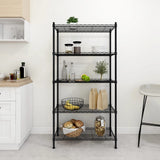 Rack de stockage Vidaxl 5 couches 250 kg 90x35x180 cm noir