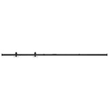 Ensemble de suspension Vidaxl pour la porte mini-skiver 183 cm en acier au carbone