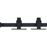 Ensemble de suspension Vidaxl pour une mini-porte en acier au carbone de 200 cm