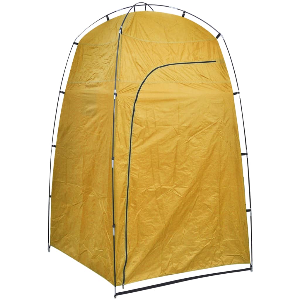 Vidaxl Shower-WC- Cambiando tenda giallo