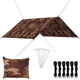 Vidaxl dekmacheil 3x2,85 m camouflage