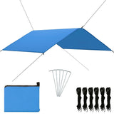 Vidaxl Couverture voile 4x4 m bleu