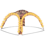 Tente de fête vidaxl avec LED et 4 murs latéraux 3,6x3,6x2,3 M Camouflage