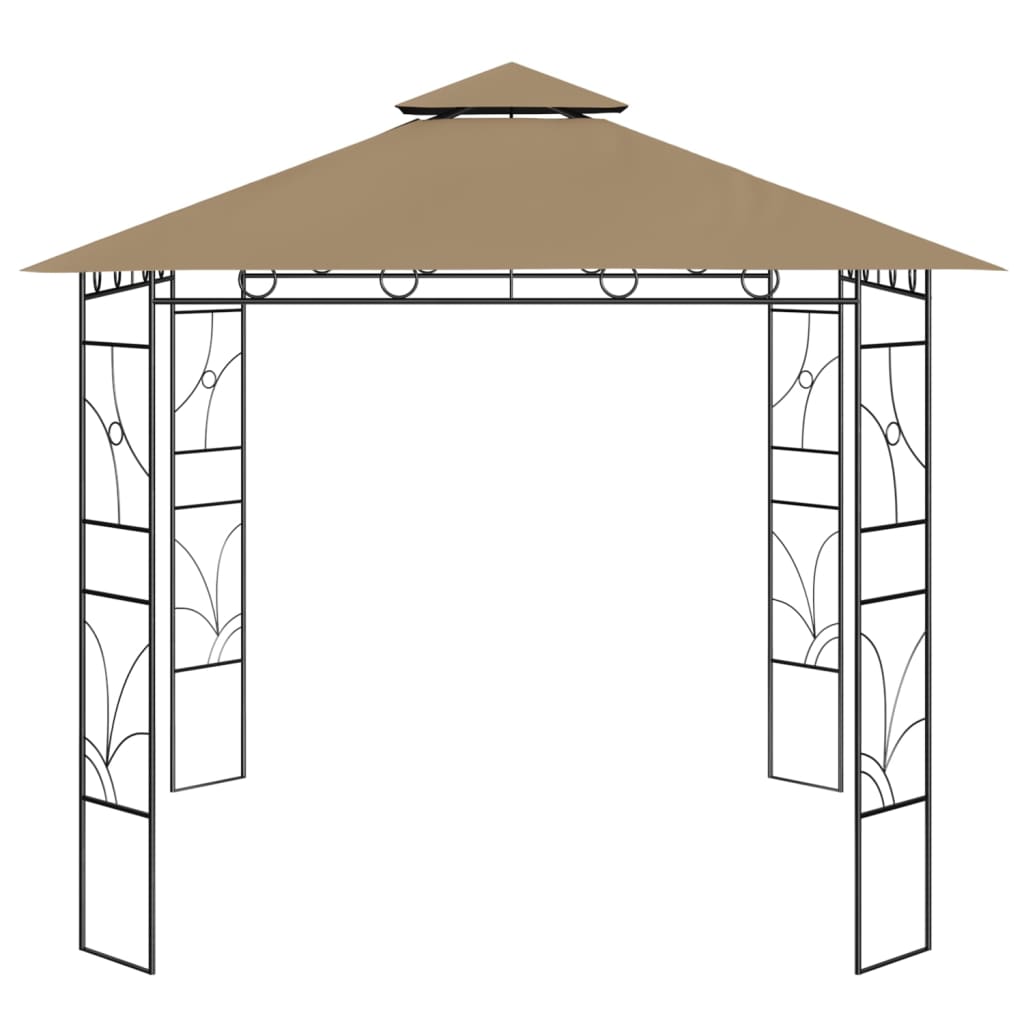 Vidaxl Arbor 160 g m² 3x3x2,7 m taupe