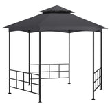 Arbor vidaxl avec parois latérales 3,1x2,7 m anthracite -colored
