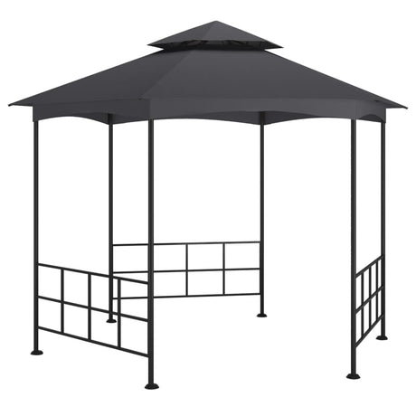 Arbor vidaxl avec parois latérales 3,1x2,7 m anthracite -colored