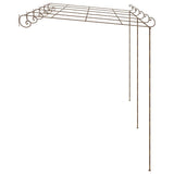 Vidaxl tuinpergola 6x3x2,5 m de fer marron antique