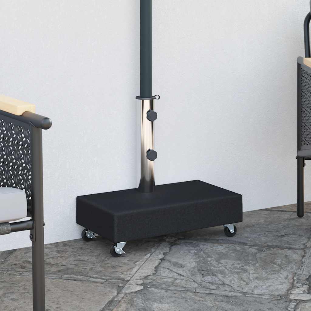 Vidaxl Parasol Foot 45x25x8 cm Granite noir