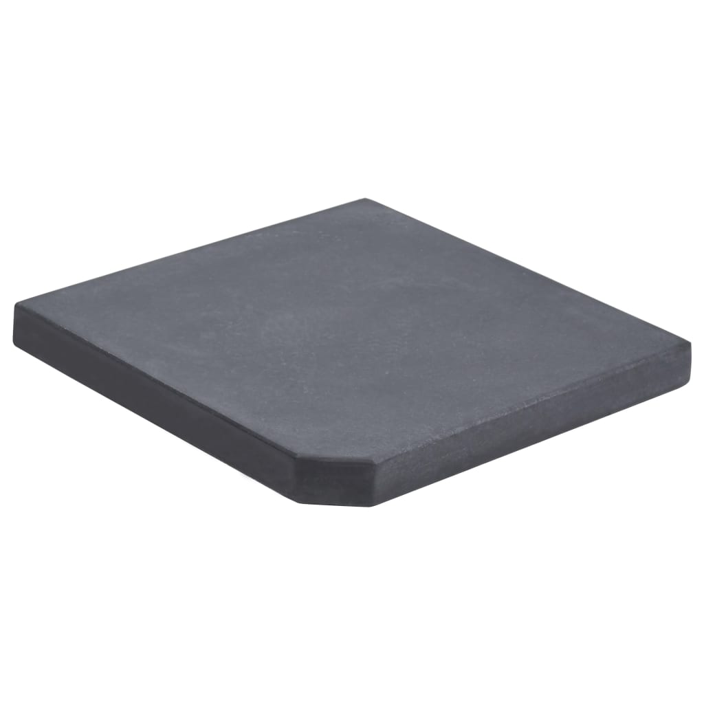 Vidaxl Parasol FootPle carré 25 kg de granit noir