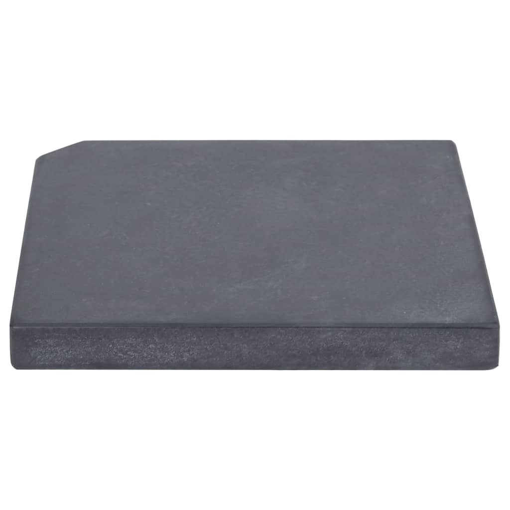 Vidaxl Parasol FootPle carré 25 kg de granit noir