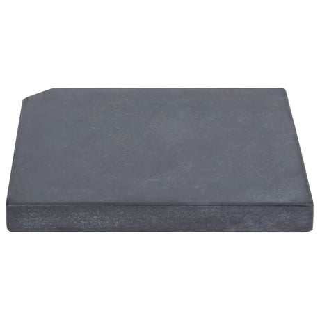 Vidaxl Parasol FootPle carré 25 kg de granit noir