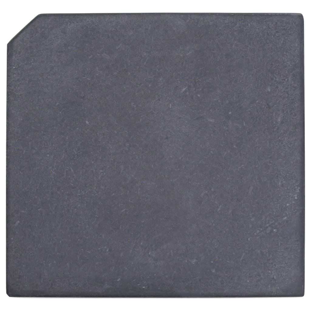 Vidaxl Parasol FootPle carré 25 kg de granit noir