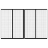 Rideaux de porte insecte vidaxl 2 pcs magnétiques 230x160 cm noirs