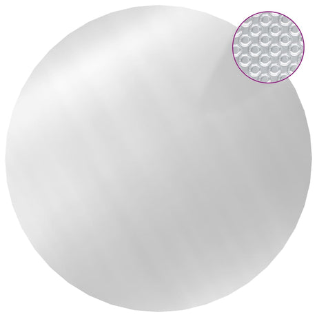Couvercle de piscine vidaxl 549 cm PE argent coloré