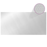 Couvercle de piscine vidaxl 400x200 cm PE argent coloré