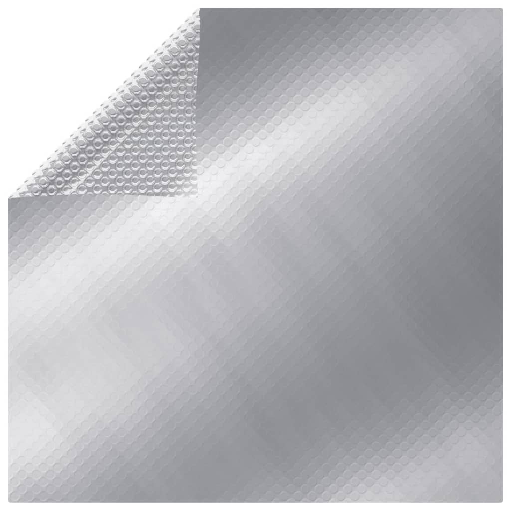 Couvercle de piscine vidaxl 488x244 cm PE argent coloré