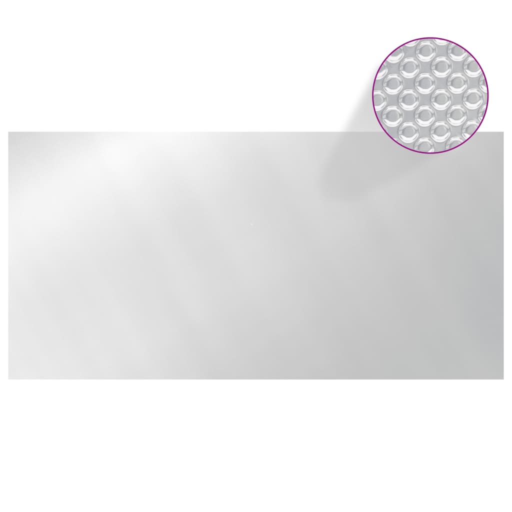 Couvercle de piscine vidaxl 488x244 cm PE argent coloré