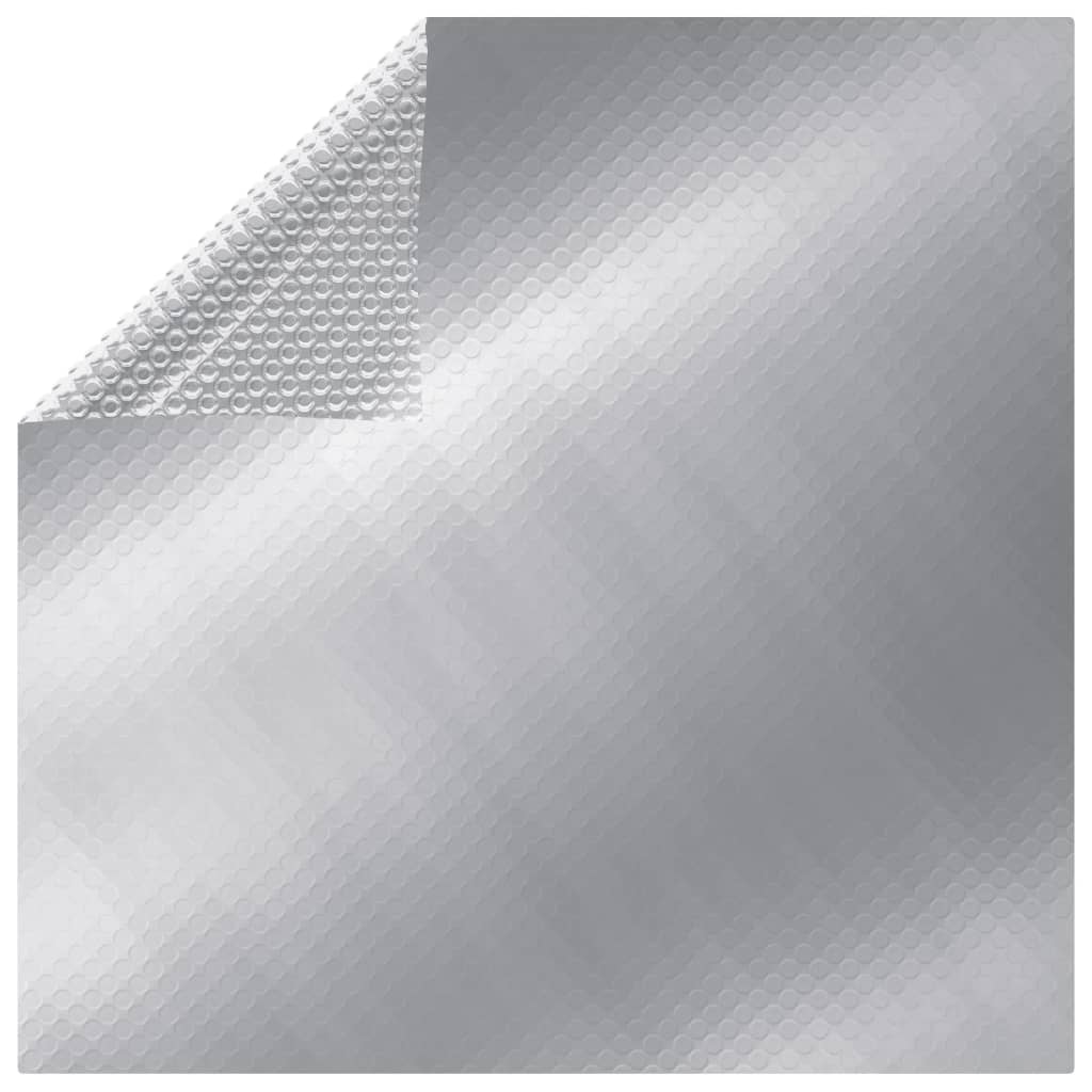 Couvercle de piscine Vidaxl 975x488 cm PE argent coloré