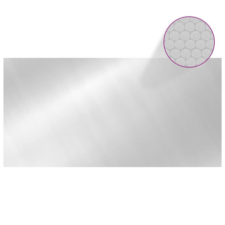 Couvercle de piscine Vidaxl 975x488 cm PE argent coloré