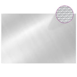 Couvercle de piscine vidaxl rectangulaire 600x400 cm PE argent coloré
