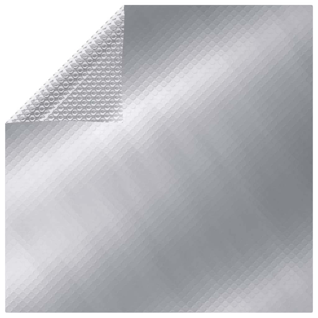 Couvercle de piscine vidaxl rectangulaire 800x500 cm PE argent coloré