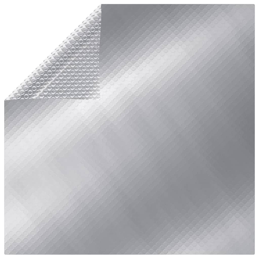 Couvercle de piscine vidaxl rectangulaire 1000x600 cm PE argent coloré