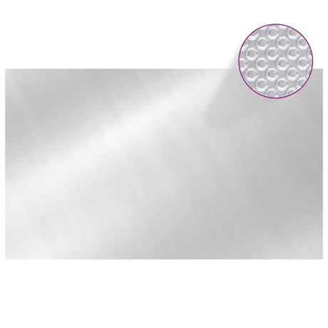 Couvercle de piscine vidaxl rectangulaire 1000x600 cm PE argent coloré