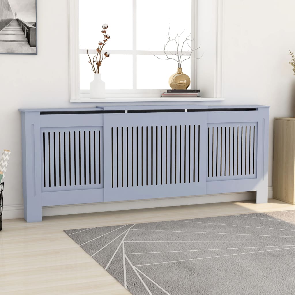 Construction de radiatorom vidaxl 205 cm mdf gris