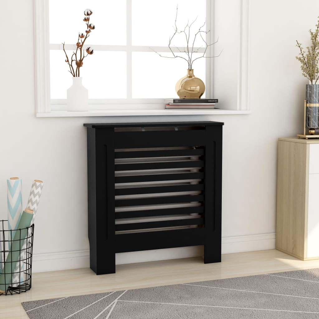 Vidaxl Radiatorom Construction 78 cm MDF nero