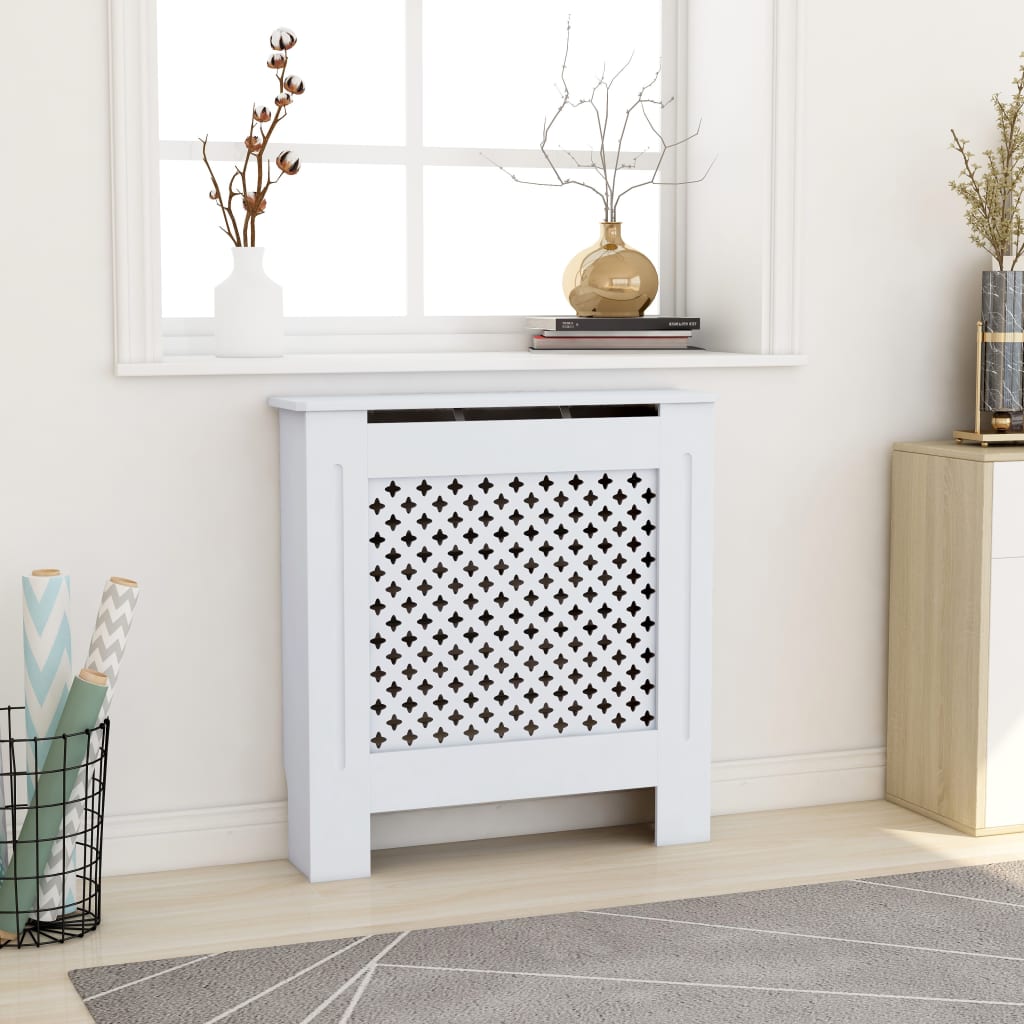 Construction de radiatorom vidaxl 78 cm mdf blanc