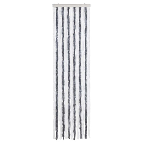 Vidaxl Fly Curtain 56x200 cm CHENILLE GREN ET BLANC