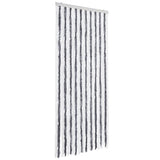 Vidaxl Fly Curtain 90x200 cm CHENILLE GREN ET BLANC