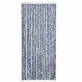 Vidaxl Fly Curtain 90x200 cm CHENILLE BLEU ET BLANC
