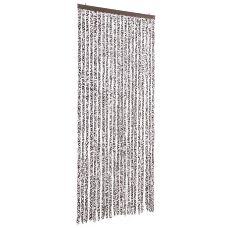 Vidaxl Fly Curtain 90x200 cm CHENILLE BRORN ET BEIGE