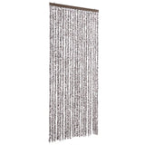 Vidaxl Fly Vorhang 90x200 cm Chenille Brown und Beige