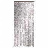 Vidaxl Fly Curtain 90x200 cm CHENILLE BRORN ET BEIGE
