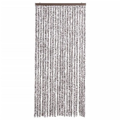 Vidaxl Fly Curtain 90x200 cm CHENILLE BRORN ET BEIGE