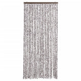 Vidaxl Fly Vorhang 90x200 cm Chenille Brown und Beige