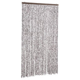 Vidaxl Fly Curtain 118x220 cm CHENILLE BRORN ET BEIGE