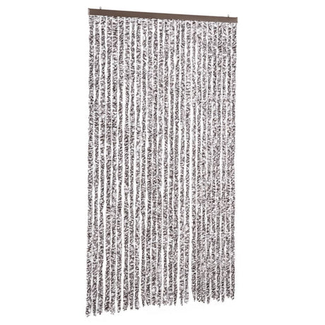 Vidaxl Fly Curtain 118x220 cm CHENILLE BRORN ET BEIGE