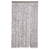 Vidaxl Fly Curtain 118x220 cm CHENILLE BRORN ET BEIGE