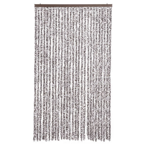 Vidaxl Fly Curtain 118x220 cm CHENILLE BRORN ET BEIGE