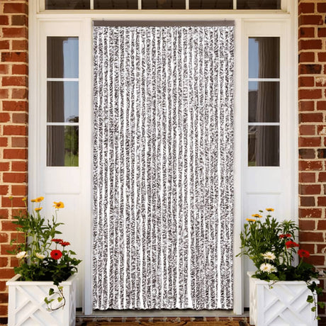Vidaxl Fly Curtain 118x220 cm CHENILLE BRORN ET BEIGE