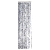 Vidaxl Fly Curtain 56x200 cm chenille blanche et gris